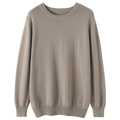 Herren Rundhals Pullover Strickpullover Langarm Feinstrick