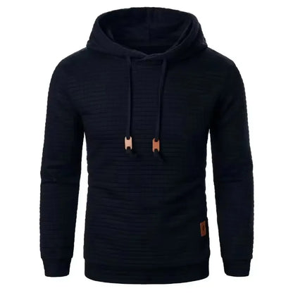 Herren Hoodie mit Strukturmuster und Kapuze