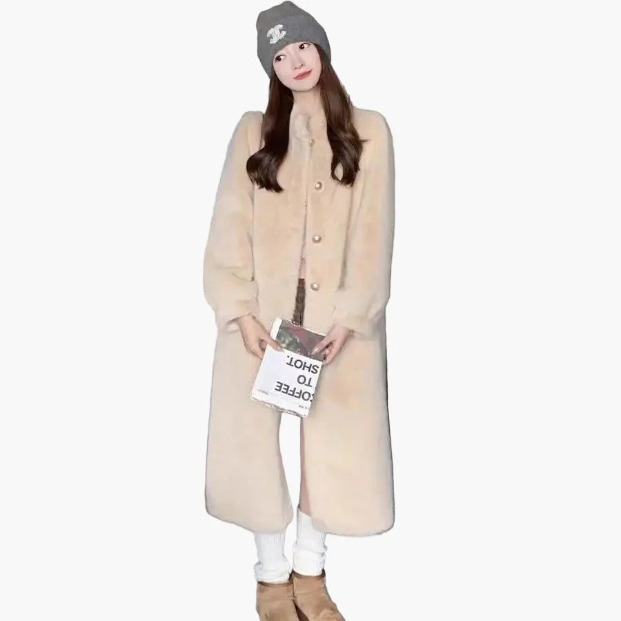Damen Luxus Wintermantel Eleganter Klassischer Stil für Alltag und besondere Anlässe