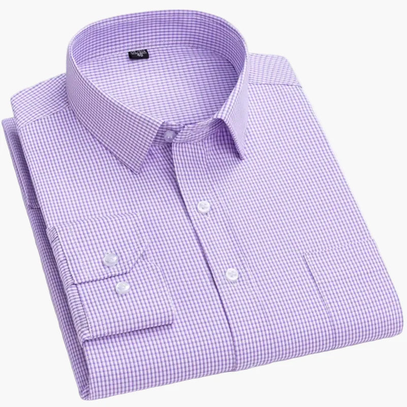 Herren Business Hemd Slim Fit – Gestreiftes Langarmhemd für Büro & Alltag