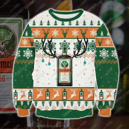 Herren Jägermeister Ugly Christmas Sweater – Festlicher Pullover für Weihnachten & Winterpartys