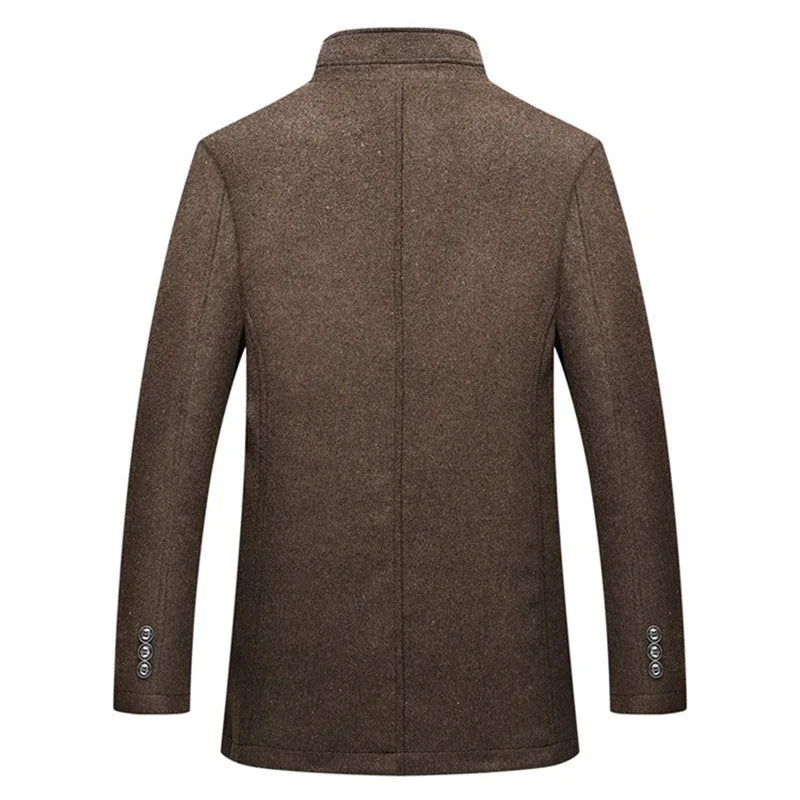Herren Eleganter Wintermantel – Klassische Business- und Freizeitjacke
