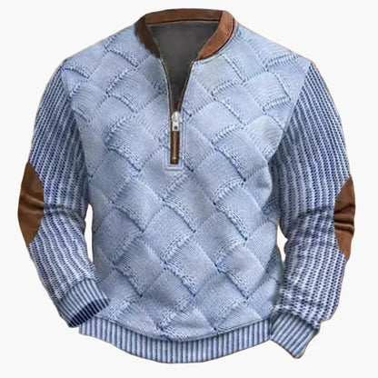 Herren Strickpullover mit Halbreißverschluss – Modischer Winterpullover für Freizeit und Alltag