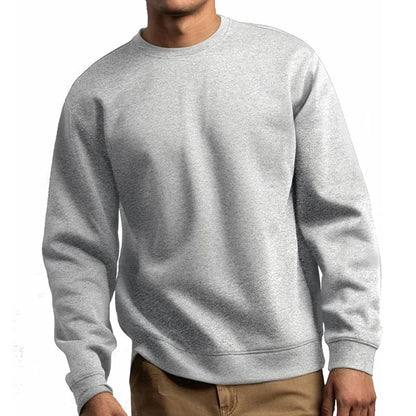 Unisex Langarm Sweatshirt Rundhals Basic Pullover in verschiedenen Farben