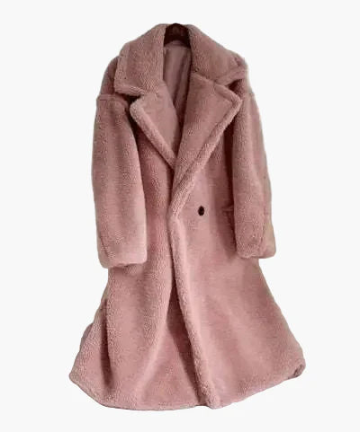 Damen Oversize Teddy Mantel – Modischer Winter-Look für stilbewusste Frauen