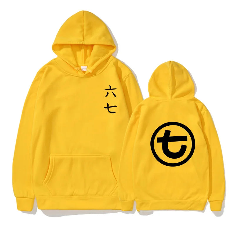 Unisex Kapuzenpullover mit Kängurutasche und Front-/Rückenprint