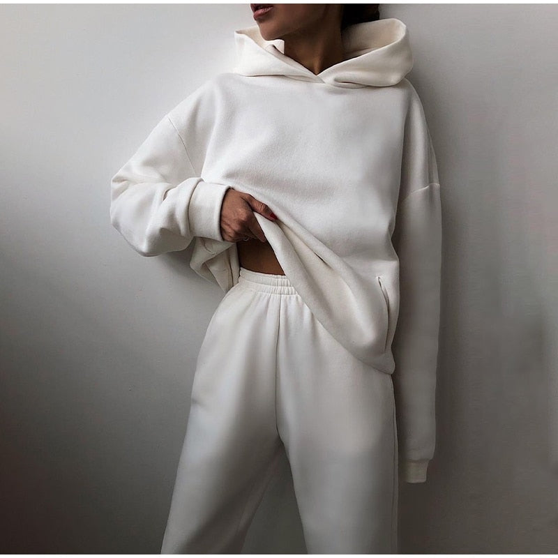 Damen Zweiteiliges Lounge- & Freizeitset mit Hoodie und Jogginghose