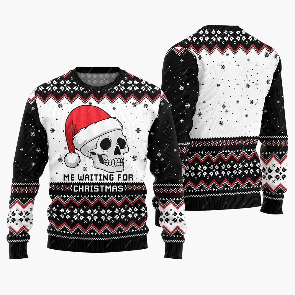Herren Weihnachts-Pullover Ugly Christmas Sweater Jingle Balls Lustig Party