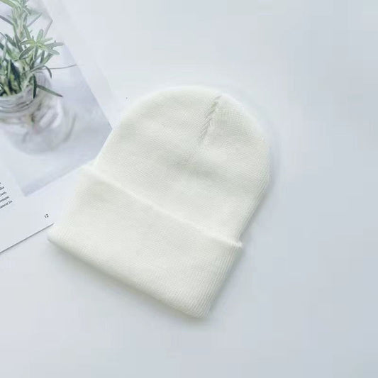 Unisex Strickmütze Beanie mit Umschlag - Mütze in verschiedenen Farben
