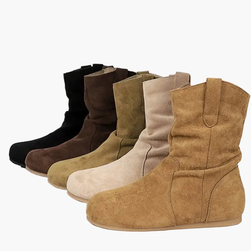 Damen Bequeme Freizeit Stiefel – Modische Slipper Boots für Alltag und Outdoor