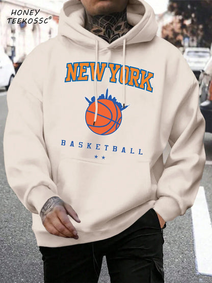 Herren Hoodie mit Kordelzug und Kängurutasche – Verschiedene New York Designs