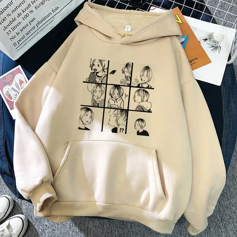Unisex Kapuzenpullover mit Anime-Druck