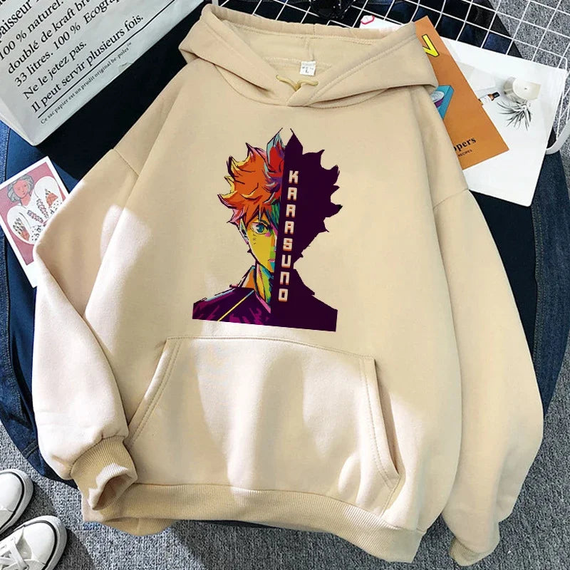 Unisex Kapuzenpullover mit Anime-Druck