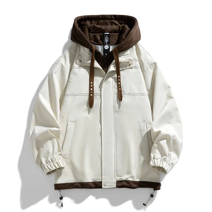 Unisex Übergangsjacke mit Kapuze Mehrfarbig