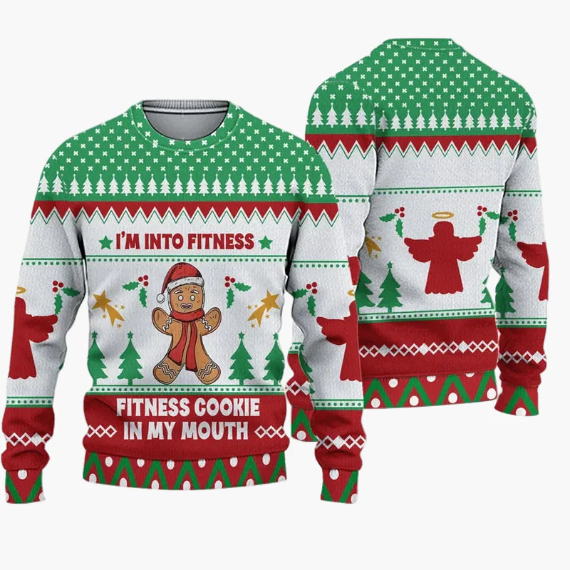 Herren Ugly Christmas Sweater – Lustiger Weihnachtspullover mit Spruch und Motiv, ideal für Weihnachtsfeiern