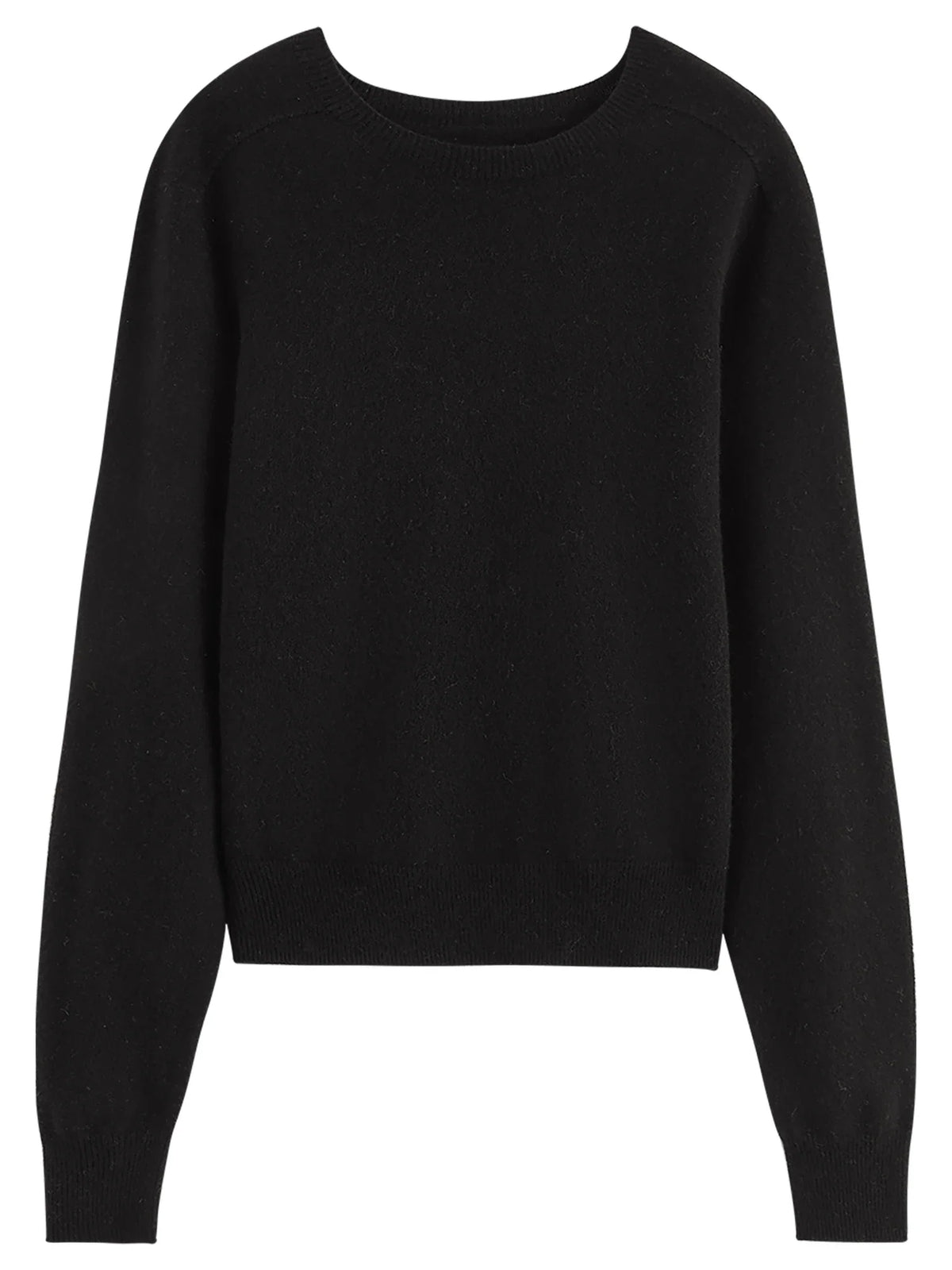 Damen Pullover Rundhals Langarm Strickpullover