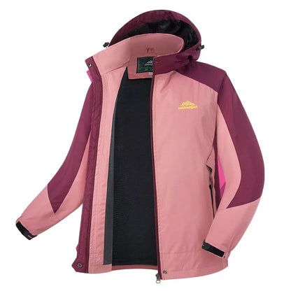 Damen Outdoorjacke mit Kapuze – Mehrfarbig