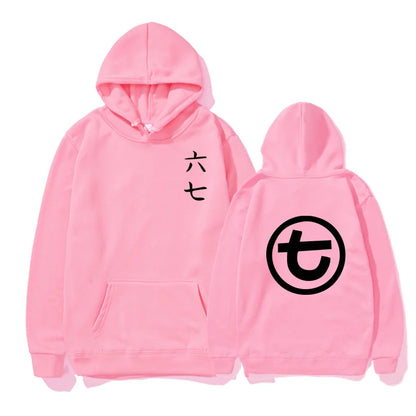 Unisex Kapuzenpullover mit Kängurutasche und Front-/Rückenprint