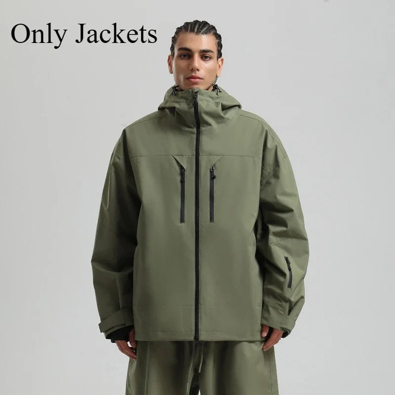 Unisex Winterjacke mit Kapuze für Snowboard Ski Outdoor