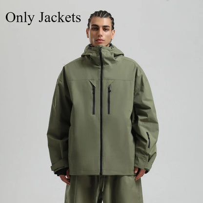 Unisex Winterjacke mit Kapuze für Snowboard Ski Outdoor