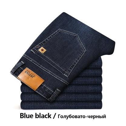 Herren Jeanshose im klassischen Stil, Dunkelblau