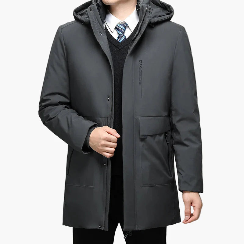 Herren Business Wintermantel – Eleganter Parka für Büro & Alltag