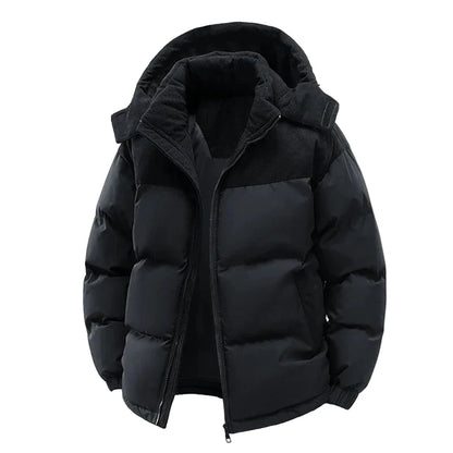 Herren Winter Steppjacke mit Kapuze – Modische Outdoorjacke für kalte Tage