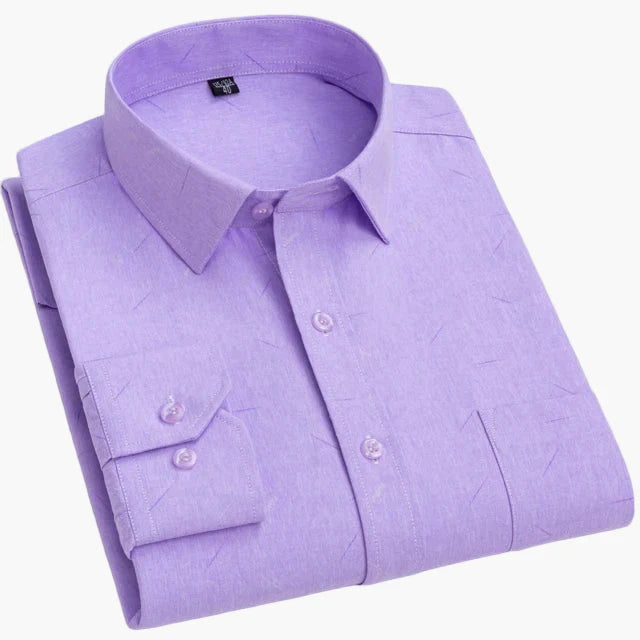 Herren Business Hemd Slim Fit – Gestreiftes Langarmhemd für Büro & Alltag
