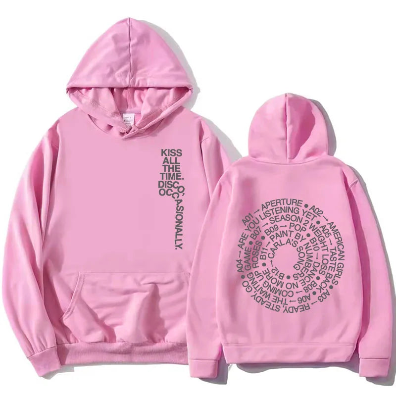 Unisex Kapuzenpullover mit aufgedrucktem Text und Motiv