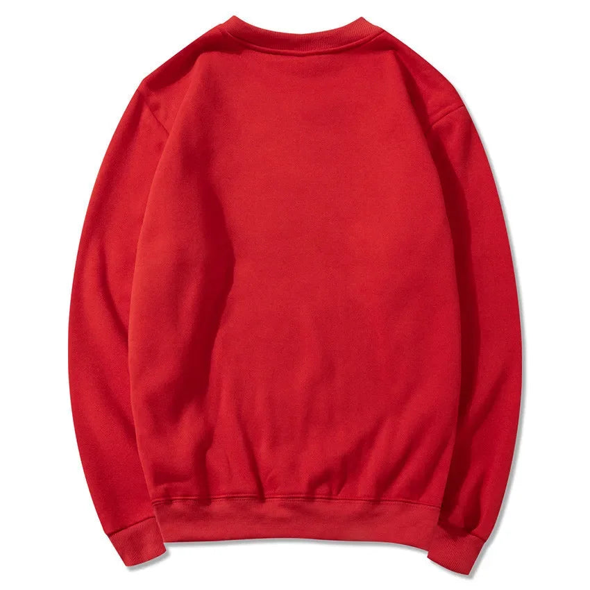 Unisex Langarm Sweatshirt Pullover Rundhalsausschnitt Freizeit