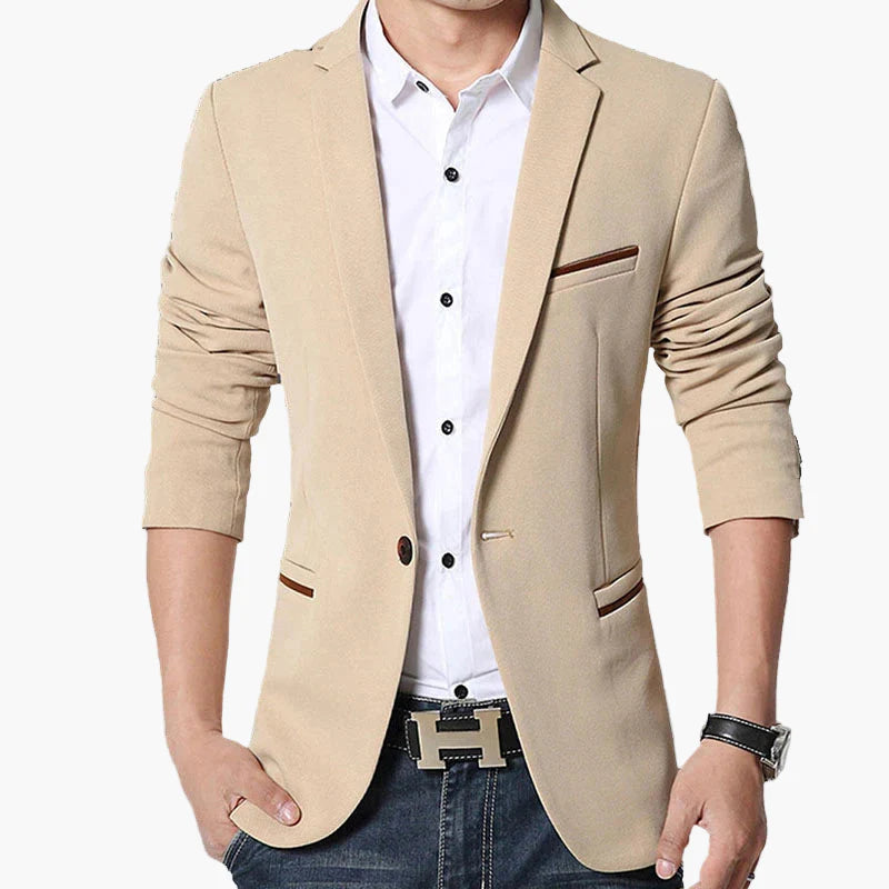 Herren Slim Fit Freizeit Blazer – Modernes Sakko für Alltag und Business