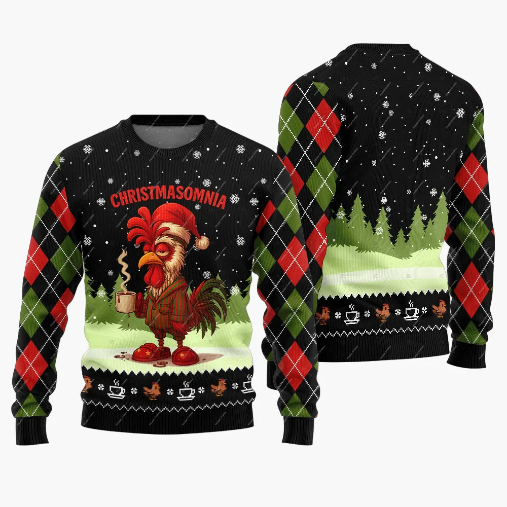 Herren Weihnachts-Pullover Ugly Christmas Sweater Jingle Balls Lustig Party