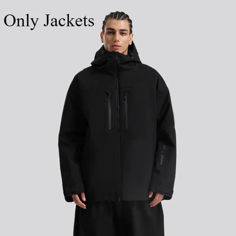 Unisex Winterjacke mit Kapuze für Snowboard Ski Outdoor