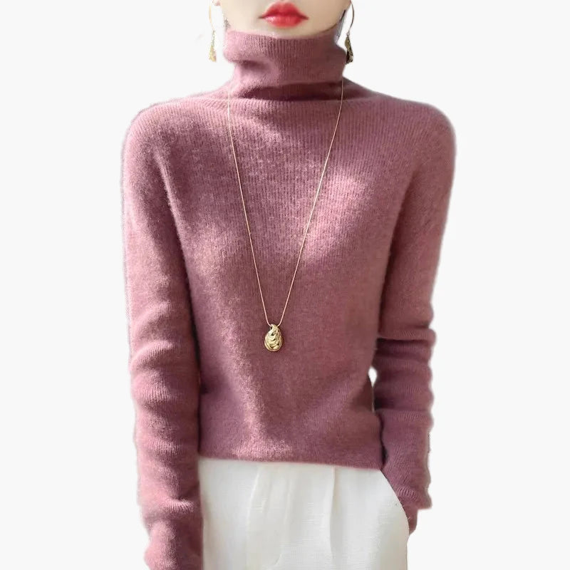 Damen Rollkragenpullover Elegant Weich Modern Alltag & Büro