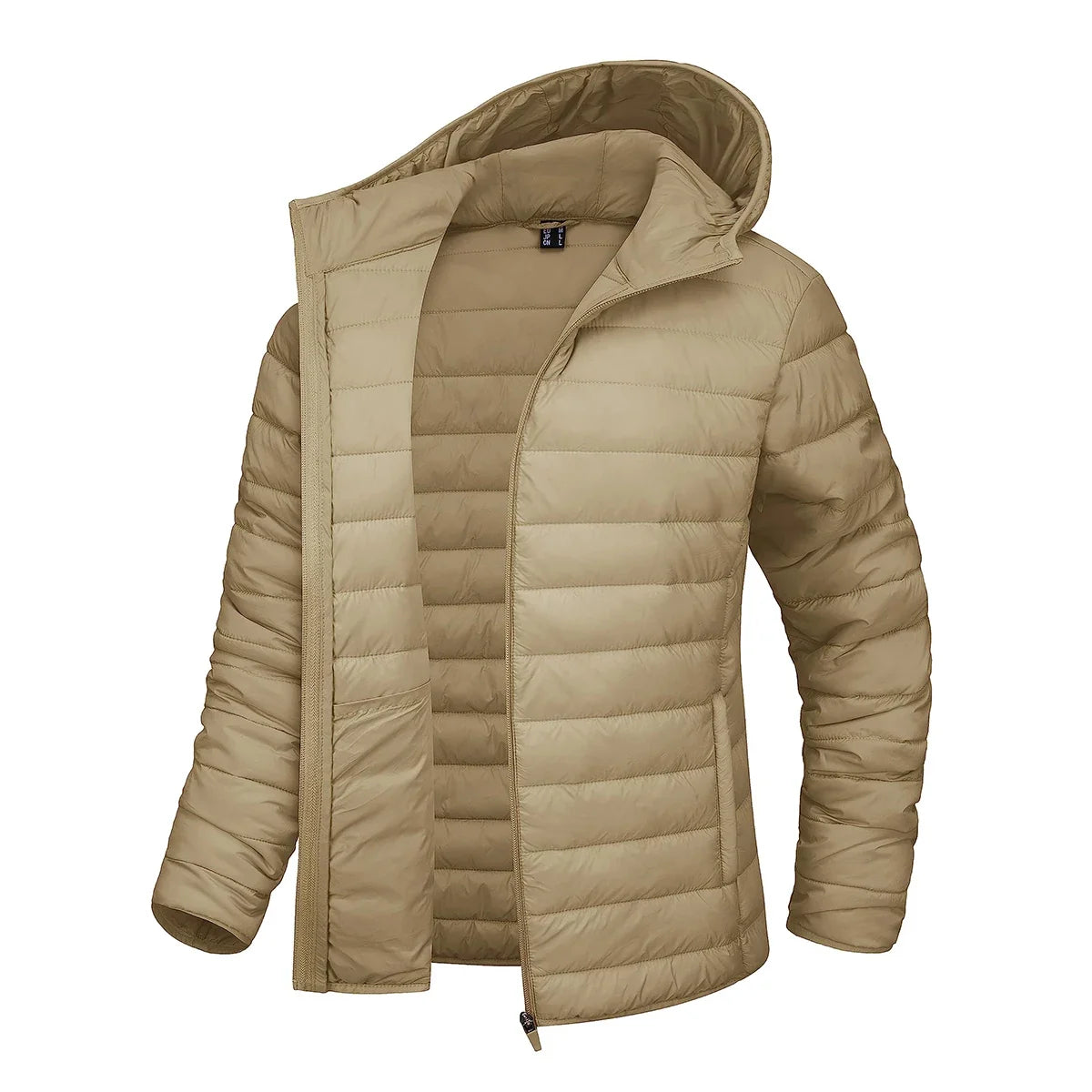 Steppjacke Damen mit Kapuze Leicht Übergangsjacke Casual Outdoor Jacke