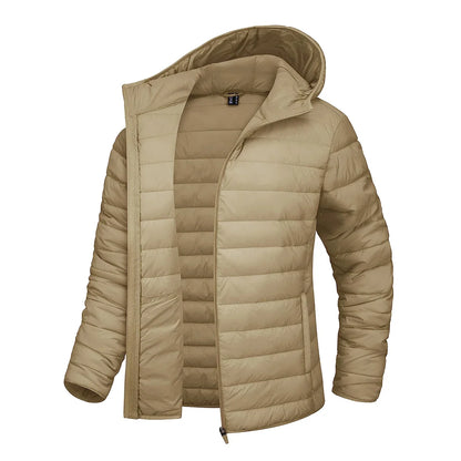 Steppjacke Damen mit Kapuze Leicht Übergangsjacke Casual Outdoor Jacke
