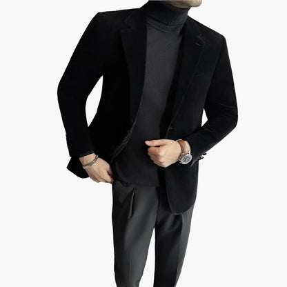 Herren Elegantes Business Sakko – Modernes Slim Fit Blazer für Büro & Events