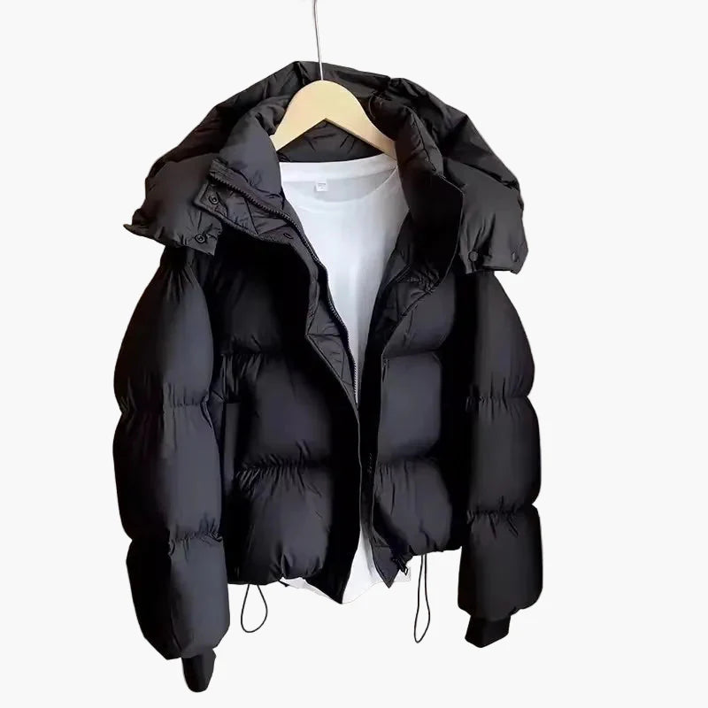 Damen Steppjacke Winter Kapuzenjacke Warm Gepolstert Outdoor Freizeit
