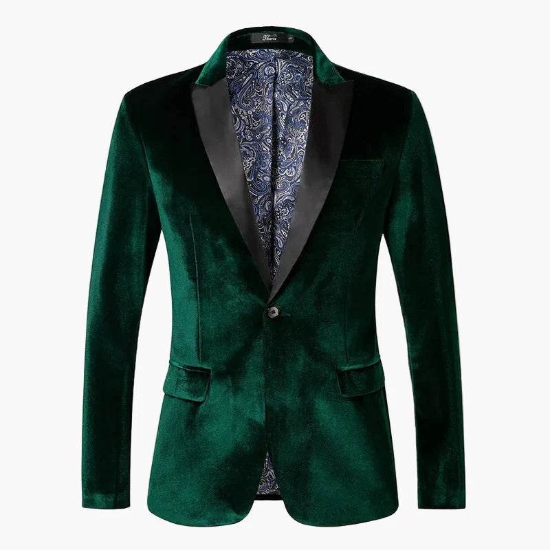 Herren Samt Sakko Smokingjacke Elegant für festliche Anlässe und Abendveranstaltungen