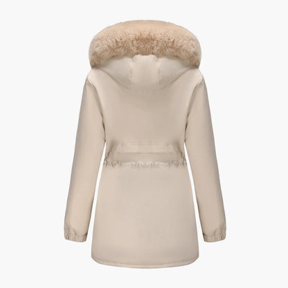 Damen Winterparka mit Kunstfellkragen – Eleganter Mantel für kalte Tage