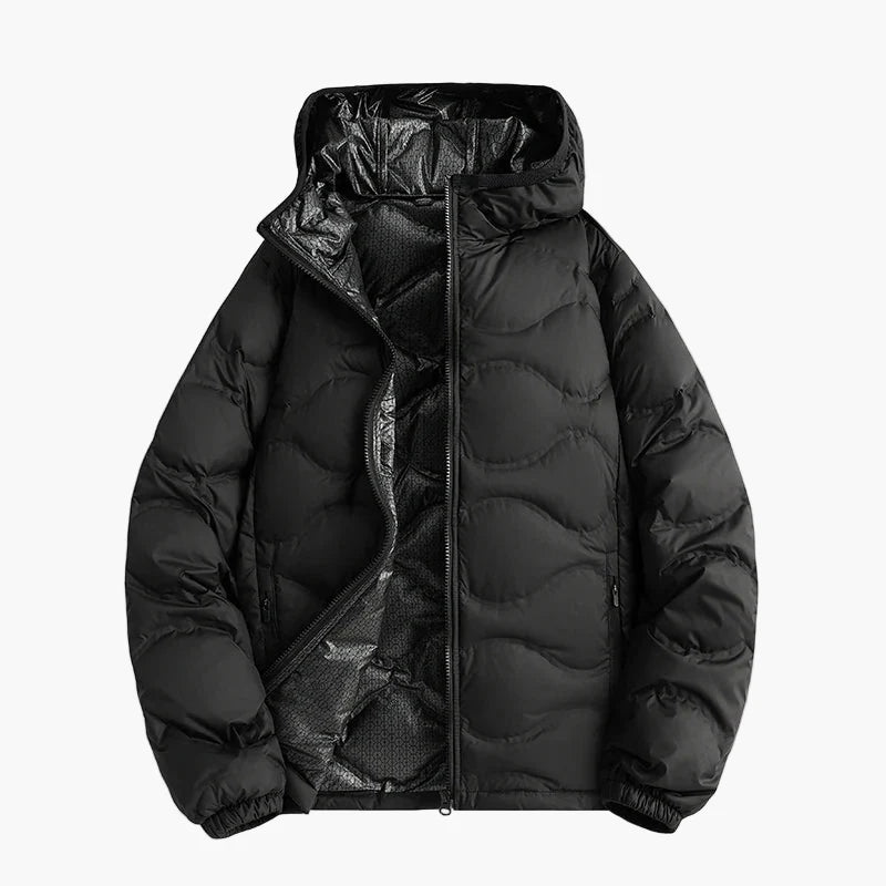 Herren Daunenjacke Winter Outdoor Steppjacke mit Kapuze – Warm & Leicht