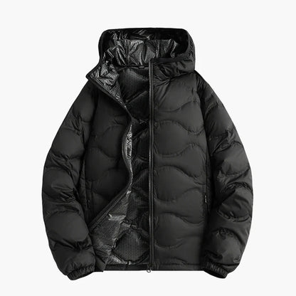 Herren Daunenjacke Winter Outdoor Steppjacke mit Kapuze – Warm & Leicht