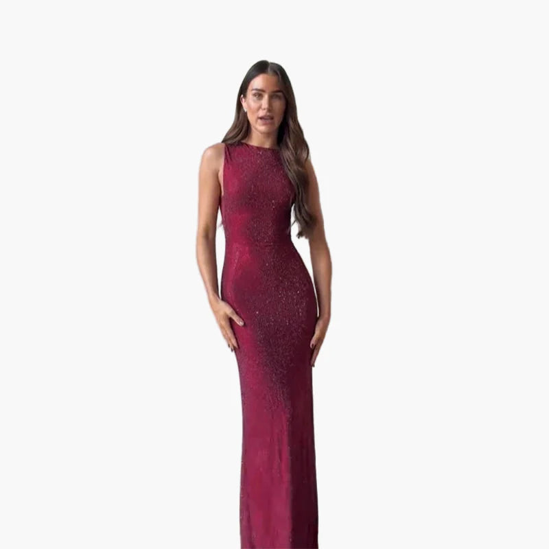 Damen Abendkleid Elegant Figurbetont Glitzernd – Perfekt für Gala & Festliche Anlässe