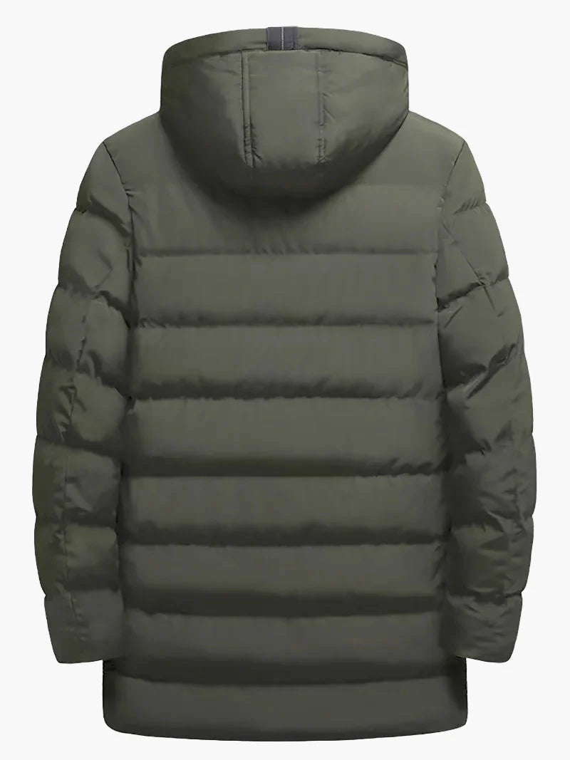 Herren Winter Steppmantel Parka Lang – Lässiger Outdoor-Mantel für Alltag & Skifahren