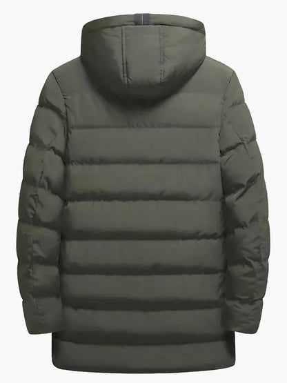Herren Winter Steppmantel Parka Lang – Lässiger Outdoor-Mantel für Alltag & Skifahren