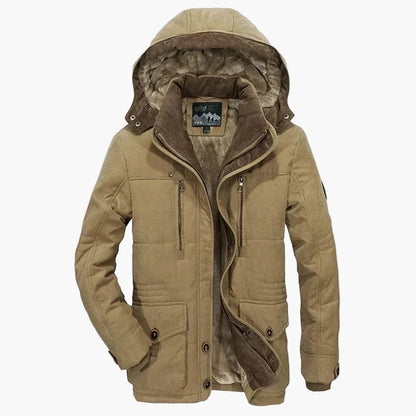 Herren Winter Parka Jacke mit Kapuze – Outdoor Warm Gefüttert, Freizeit & Alltag