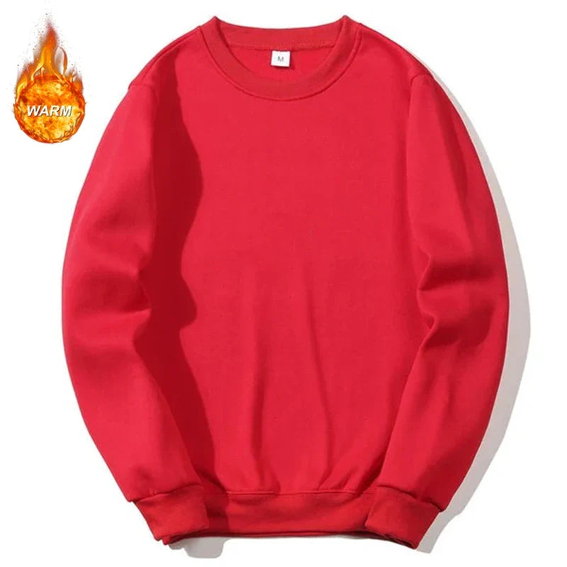 Unisex Langarm Sweatshirt Rundhals Basic Pullover in verschiedenen Farben