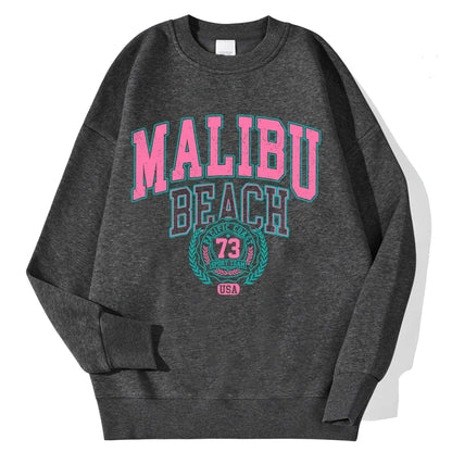 Unisex Sweatshirt Rundhalsausschnitt mit Motivdruck Langarm Oberteil Freizeit
