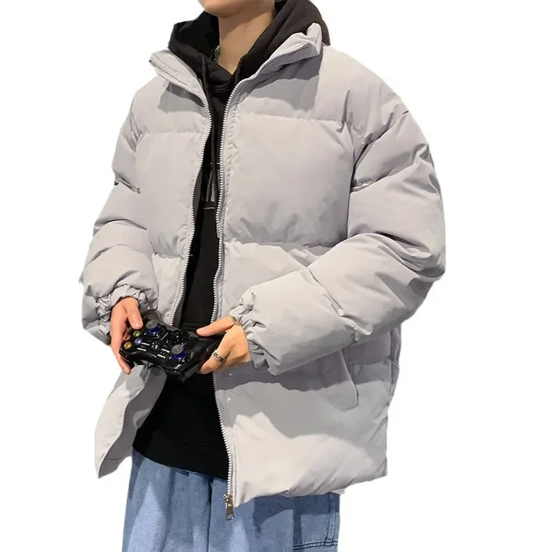 Herren Steppjacke im lässigen Hong Kong Style – Warme Winterjacke für Alltag und Freizeit