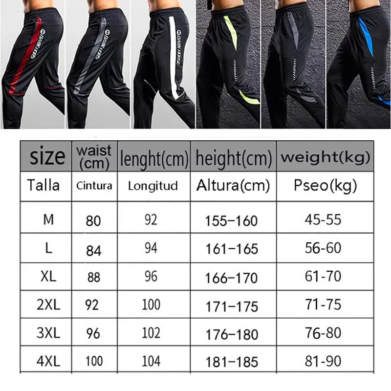 Herren Sport Trainingshose Schwarz mit Farbstreifen Jogginghose Elastischer Bund Reißverschlusstaschen